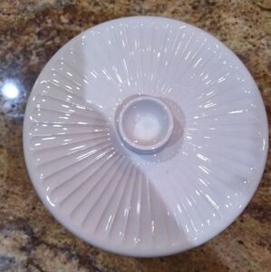 Portmeirion Original Pottery White Ceramic 7.75"  Dish England Vintage Rare